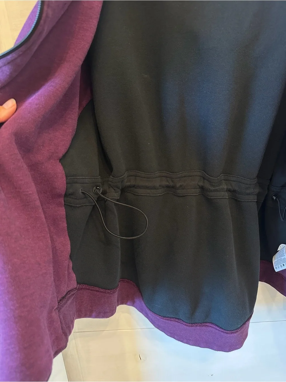 Long Nike Purple Wrap Hoodie